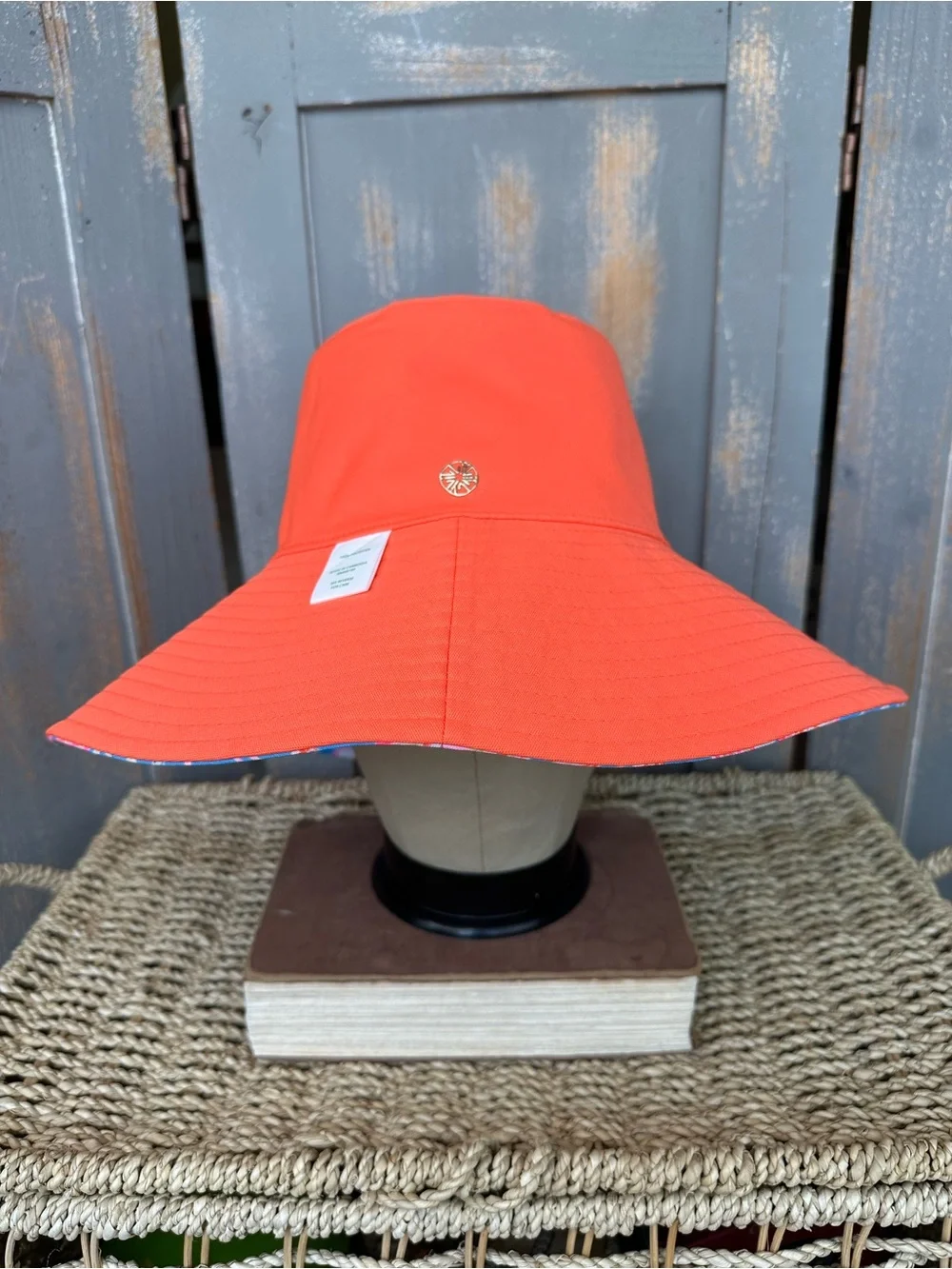 Lilly Pulitzer Reversible Canvas UPF 50+ Sun Hat GWP Bahamian Rhapsody NWOT